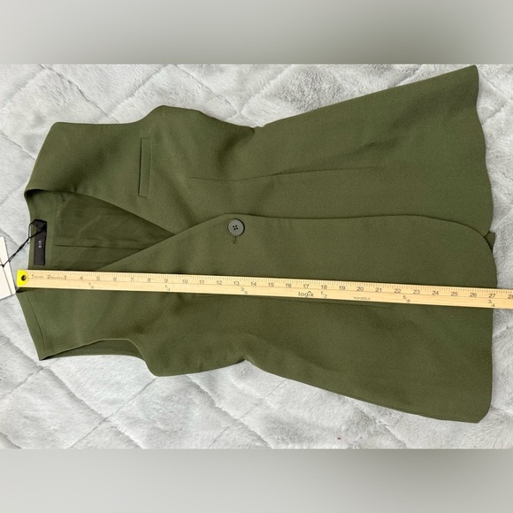 Sir The Label Gilles Vest Olive Green XS Sleeveless Blazer Top NWT Structured - Picture 10 of 16